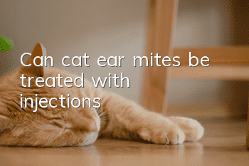 Can cat ear mites be treated with injections?