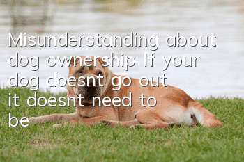 Misunderstanding about dog ownership: If your dog doesn’t go out, it doesn’t need to be dewormed
