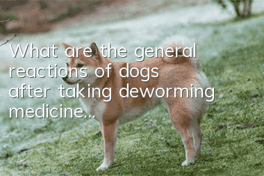 What are the general reactions of dogs after taking deworming medicine...