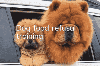 Dog food refusal training