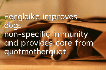 Fenglaike improves dogs' non-specific immunity and provides care from "mother"