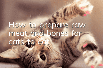 How to prepare raw meat and bones for cats to eat