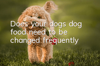 Does your dog’s dog food need to be changed frequently?