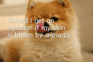 Should I get an injection if my skin is bitten by a puppy?