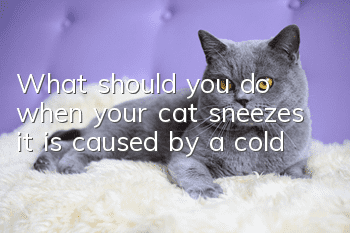 What should you do when your cat sneezes? it is caused by a cold