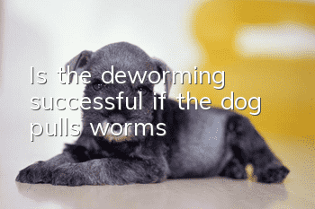 Is the deworming successful if the dog pulls worms?