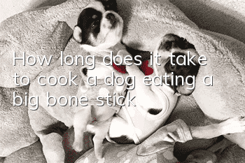 How long does it take to cook a dog eating a big bone stick?