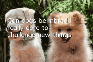 Can dogs be inbred? I really dare to challenge new things!