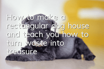 How to make a rectangular dog house and teach you how to turn waste into treasure