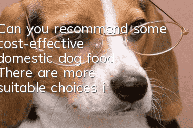 Can you recommend some cost-effective domestic dog food? There are more suitable choices in domestic dog food