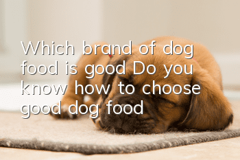 Which brand of dog food is good? Do you know how to choose good dog food?
