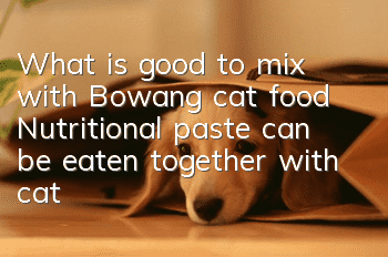 What is good to mix with Bowang cat food? Nutritional paste can be eaten together with cat food.