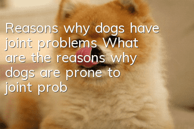 Reasons why dogs have joint problems What are the reasons why dogs are prone to joint problems