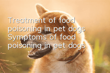Treatment of food poisoning in pet dogs Symptoms of food poisoning in pet dogs