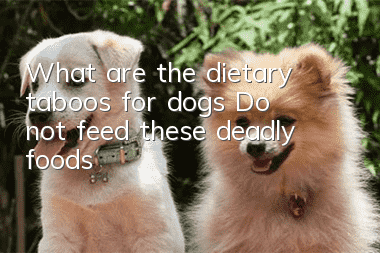 What are the dietary taboos for dogs? Do not feed these deadly foods