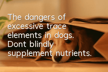 The dangers of excessive trace elements in dogs. Don’t blindly supplement nutrients.