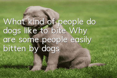 What kind of people do dogs like to bite? Why are some people easily bitten by dogs?