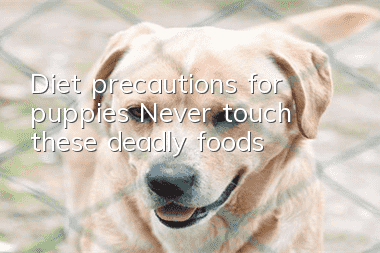 Diet precautions for puppies: Never touch these deadly foods