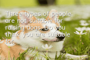 Three types of people are not suitable for raising dogs. Do you think you are suitable for raising a dog?