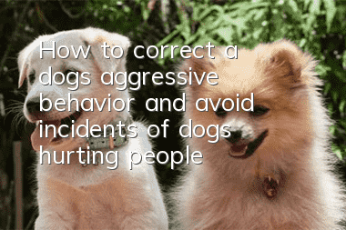How to correct a dog’s aggressive behavior and avoid incidents of dogs hurting people?