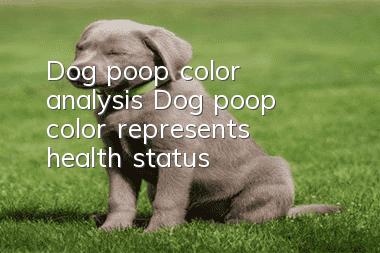 Dog poop color analysis Dog poop color represents health status