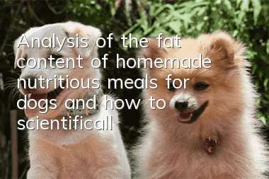 Analysis of the fat content of homemade nutritious meals for dogs and how to scientifically consume fat