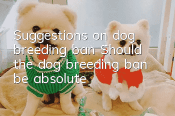 Suggestions on dog breeding ban: Should the dog breeding ban be absolute?