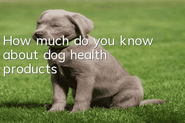 How much do you know about dog health products?