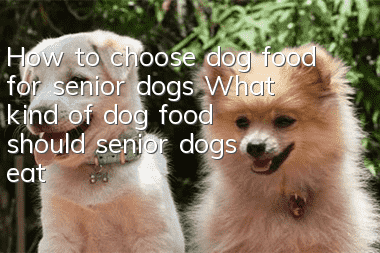How to choose dog food for senior dogs? What kind of dog food should senior dogs eat?