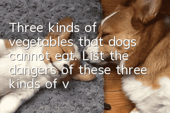 Three kinds of vegetables that dogs cannot eat. List the dangers of these three kinds of vegetables.