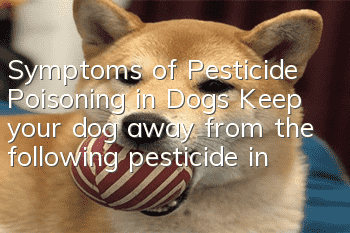Symptoms of Pesticide Poisoning in Dogs Keep your dog away from the following pesticide ingredients!