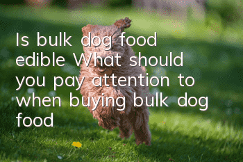 Is bulk dog food edible? What should you pay attention to when buying bulk dog food?