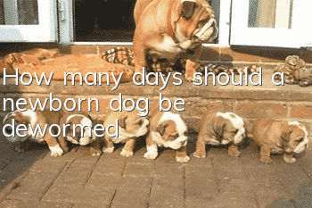 How many days should a newborn dog be dewormed?